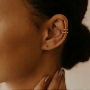 Elegant Gold Plated Ear Cuff
